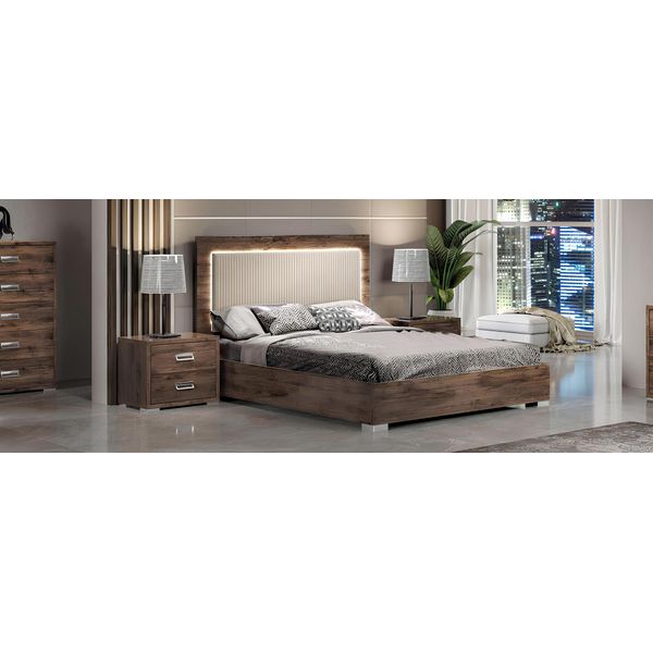 Letto Letti D'albergo Letto Imbottito Letto Matrimoniale Struttura Letto In Legno 180X200 Camera Da Letto-image