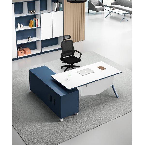 Mobili Per Ufficio Scrivania + Schedario Mobili Scrivanie Tavoli Set Di 2 Pezzi-image
