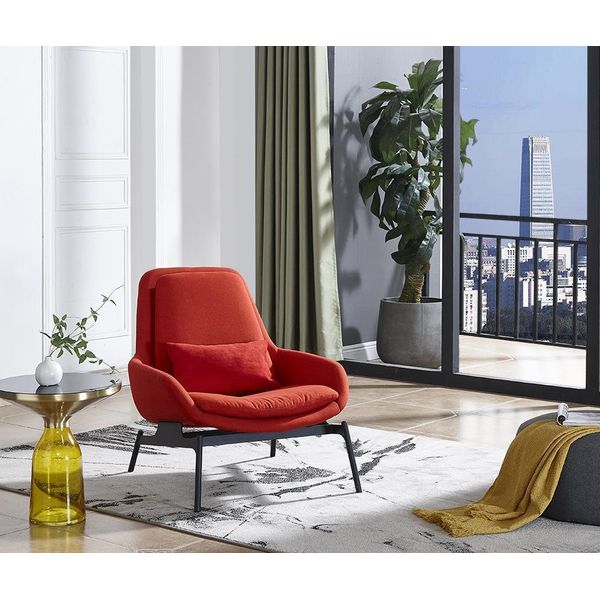 Lusso Sedia Imbottitura Cocktail Relax Lounge Club Sedie Mobili Design Poltrona Rosso-image