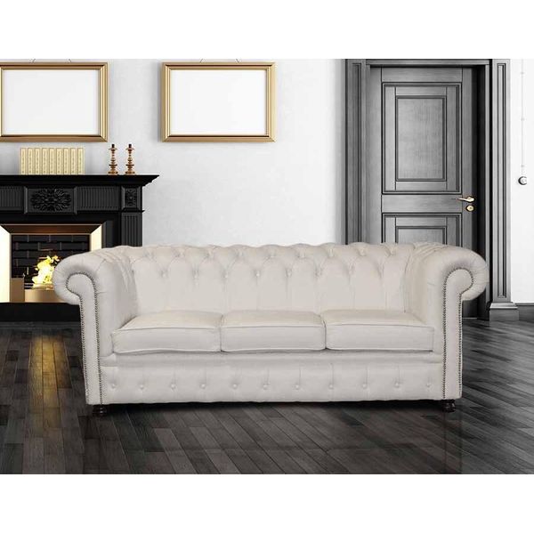 Divano Divano Tappezzeria Set Divani Divani Chesterfield 3 Posti Napoli Iii-image