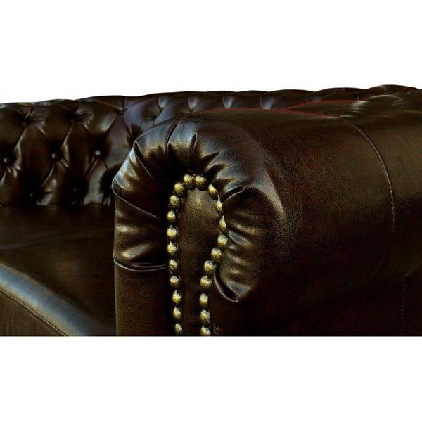 Divano Chesterfield 2 Posti York Couch Tappezzeria Divani Divani Nuovo Design Pelle Nuovo-image