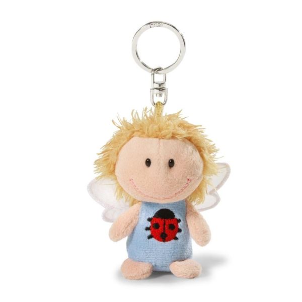 Nici 34552 Angelo Custode - Ti Proteggo - Portachiavi In Peluche Da 7 Cm-image
