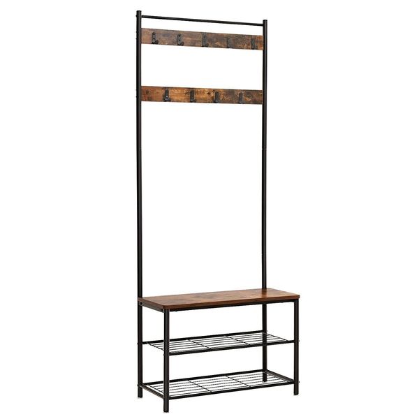 Stendibiancheria Con Sedile E Ripiani, Industriale, 70X32X175 Cm-image