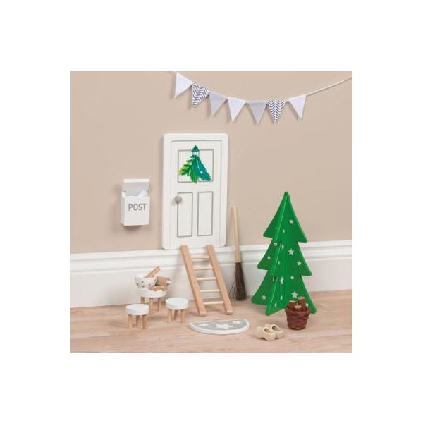 Porta Di Babbo Natale Segreta Con Accessori-image