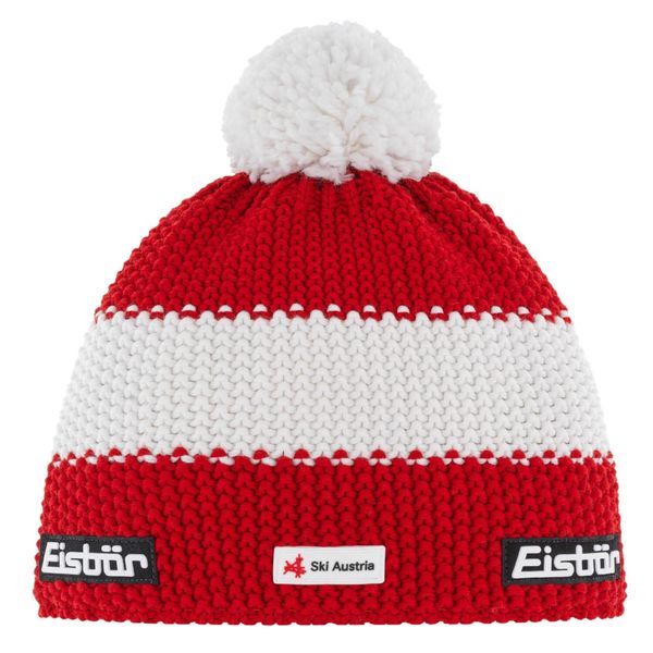 EisbäR Star Pompon MÜ Ska Cappello A Maglia Uomo Donna Cappello Invernale, Colore:Rosso-image