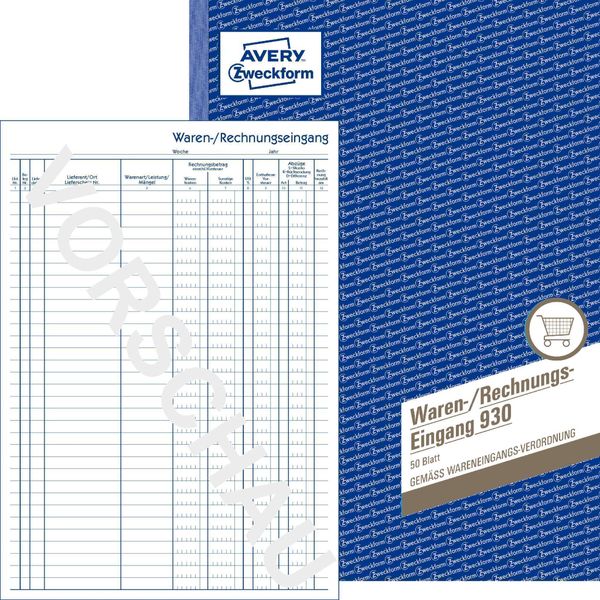 Avery Zweckform "Libretto Di Ricevimento Merci/Fattura"" Libro Modulo"-image