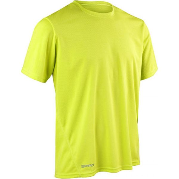 Spiro S253M | Maglietta Sportiva Quick Dry + Quick Dry - Colore: Lime - Taglia: S-image