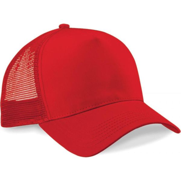 Beechfield B640 | Snapback Trucker Cap / Cap / Cappello - Colore: Classic Red/Classic Red - Taglia: One Size-image