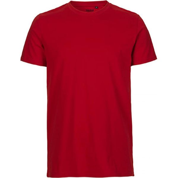 Neutral O61001 | Maglietta Uomo Aderente + Gots - Colore: Rosso - Taglia: 5XL-image