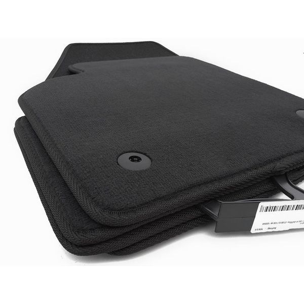 Tappetini Per Volvo S60 (Y20) Dal 2010 Set Tappetini Auto Velours Qualità Originale 4 Pezzi Nero-image