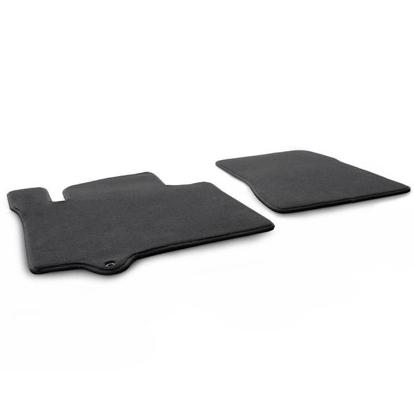 Tappetini Per Nissan NV200 Evalia Set Di Tappetini Per Auto In Velours Di Qualità Originale, 2 Pezzi Neri Anteriori-image