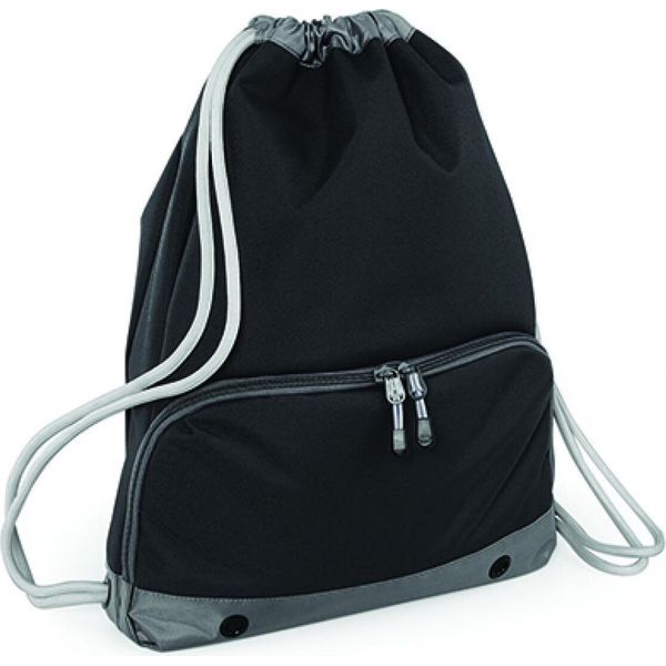 Bagbase BG542 | Athleisure Gymsac / 35 X 49 X 9 Cm - Colore: Nero - Dimensioni: 35 X 49 X 9 Cm-image