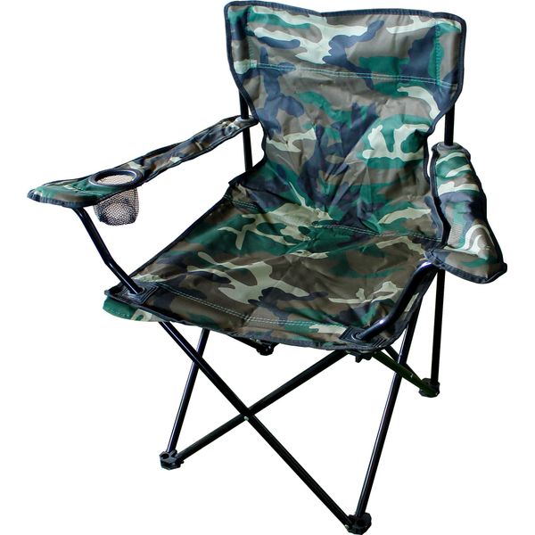 Sedia Da Pesca Sedia Da Campeggio Con Portabicchieri E Borsa Camouflage-image