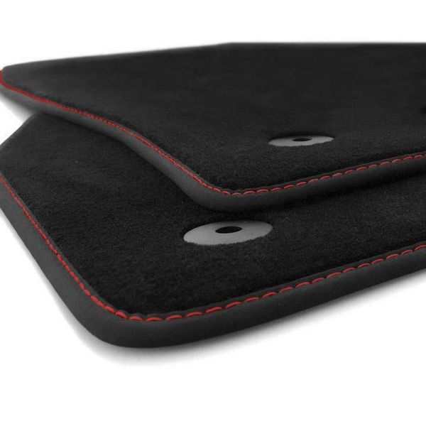 Tappetini Seat Arona (Dal 2017) Fr Tuning Tappetini Originali Di In Moquette Velours 2 Pezzi, Cuciture Rosse-image
