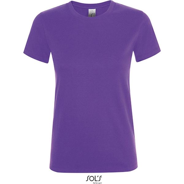 Sols 01825 | Maglietta Regent Da Donna / Cotone Semipettinato Ring-Spun - Colore: Viola Scuro - Taglia: Xxl-image