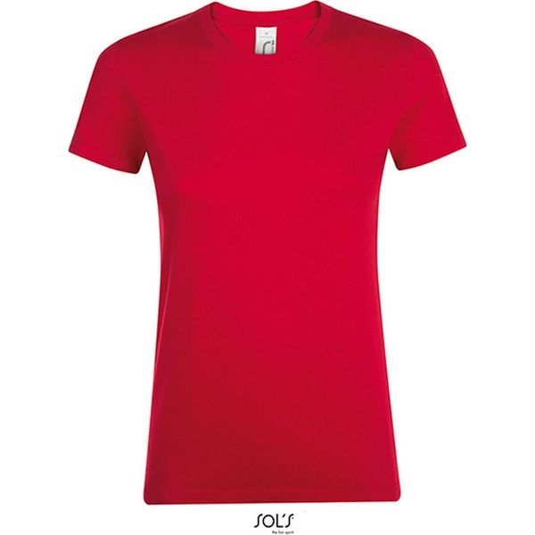 Sols 01825 | Maglietta Regent Da Donna / Cotone Semipettinato Ring-Spun - Colore: Rosso - Taglia: Xxl-image