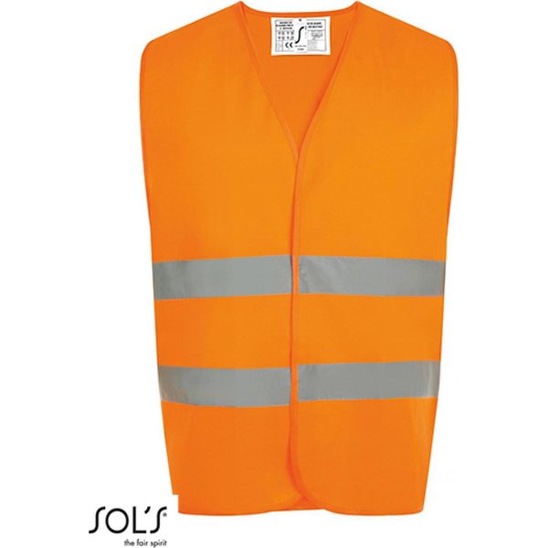 Sols Prowear 01691 | Gilet Di Sicurezza Secure Pro Unisey Da Uomo - Colore: Arancione - Taglia: S/M (1)-image
