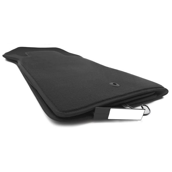Tappetini Per Mercedes Clk W208 C208 Amg Velours In Qualità Originale Tappetini Per Auto, 4 Pezzi, Nero-image