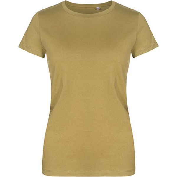 X.O By Promodoro 1505 | Maglietta Girocollo Da Donna, Cotone Pettinato - Colore: Olive - Taglia: M-image
