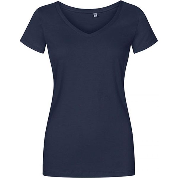 X.O By Promodoro 1525 | Maglietta Donna Con Scollo A V, Cotone Pettinato - Colore: French Navy - Taglia: Xxl-image