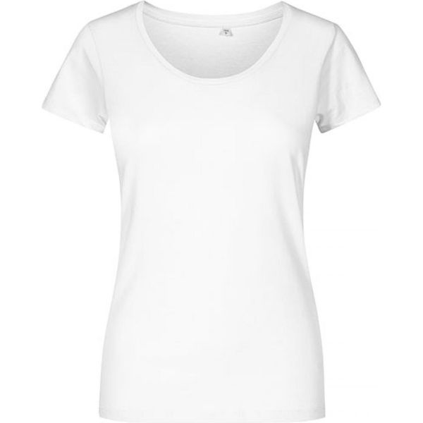 X.O By Promodoro 1545 | Maglietta Donna A Girocollo, Cotone Pettinato - Colore: Bianco - Taglia: L-image