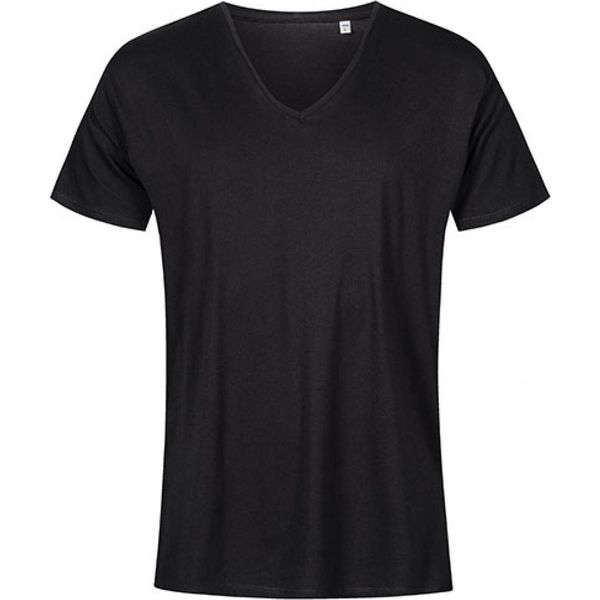 X.O By Promodoro 1425 | Maglietta Uomo Collo A V, Cotone Pettinato - Colore: Nero - Taglia: L-image