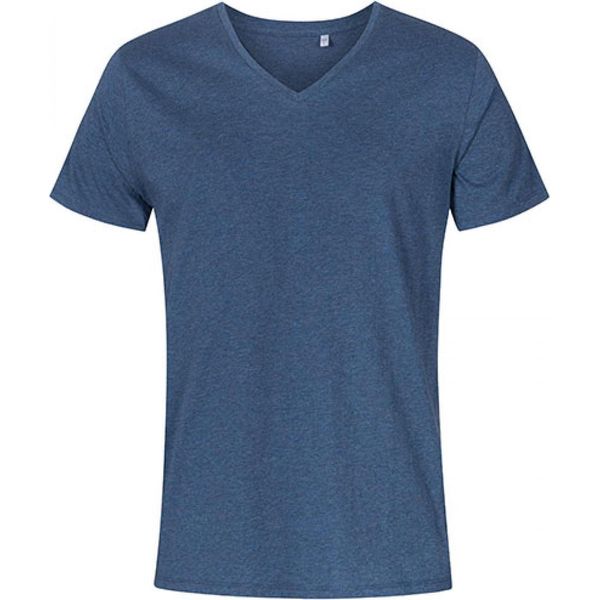 X.O By Promodoro 1425 | Maglietta Uomo Collo A V, Cotone Pettinato - Colore: Heather Navy - Taglia: Xl-image