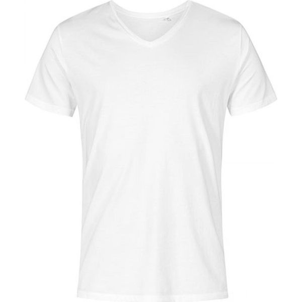 X.O By Promodoro 1425 | Maglietta Uomo Collo A V, Cotone Pettinato - Colore: Bianco - Taglia: M-image