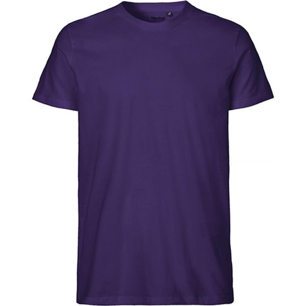 Neutral O61001 | Maglietta Uomo Aderente + Gots - Colore: Viola - Taglia: M-image