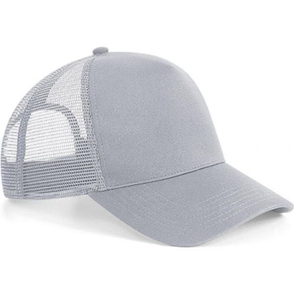 Beechfield B642 | Microknit Snapback Trucker - Chiusura A Scatto - Colore: Grigio Chiaro - Taglia: Unica-image