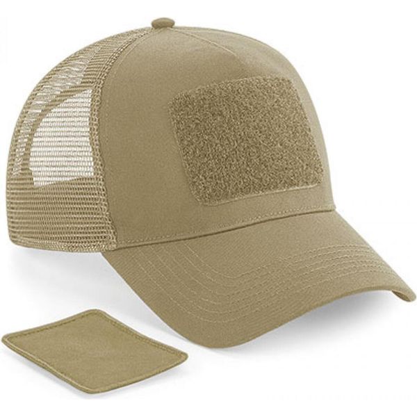Beechfield B641 | Patch Snapback Trucker Cap, Regolatore Di Taglia - Colore: Desert Sand - Taglia: Unica-image