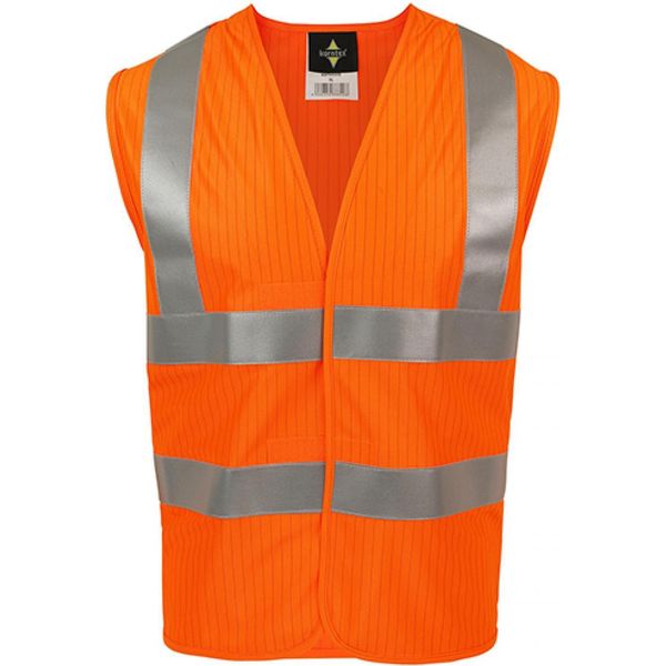 Korntex Kxfras | Gilet A Tripla Norma, En Iso 20471:2013 + A1:2016 - Colore: Arancione - Taglia: Xl-image