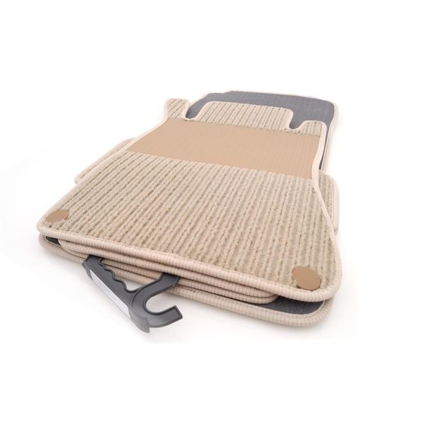 Tappetini Rips Adatti Per Mercedes W203 S203 Qualità Originale - Beige-image