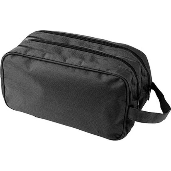 Printwear 6425 | Borsa Da Toilette Holiday / 26 X 14,5 X 13,5 Cm - Colore: Nero - Dimensioni: 26 X 14,5 X 13,5 Cm-image