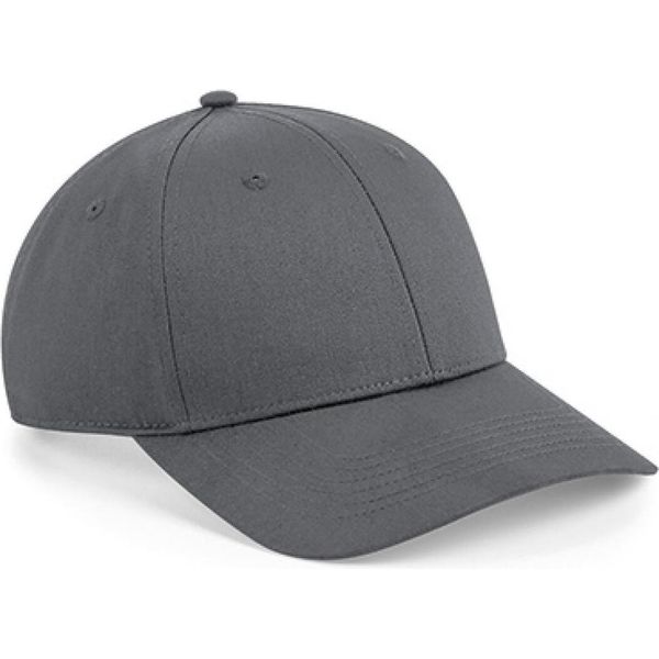 Beechfield B648 | Urbanwear 6 Panel Snapback, Visiera Leggermente Curva - Colore: Grigio Grafite - Taglia: Unica-image
