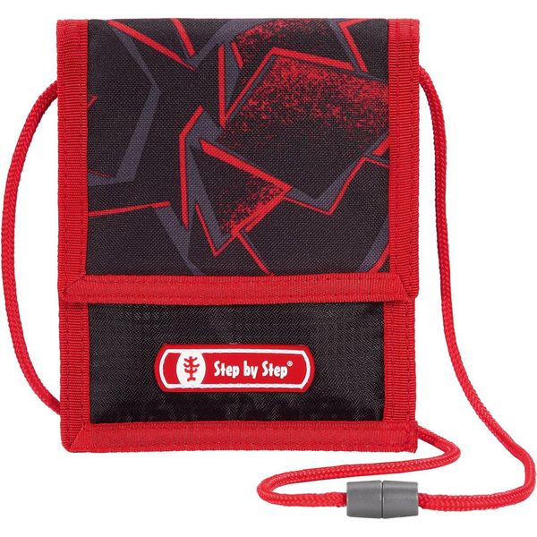 Step By Step Borsello Da Collo Neck Pouch Ninja Yuma Nero Rosso-image