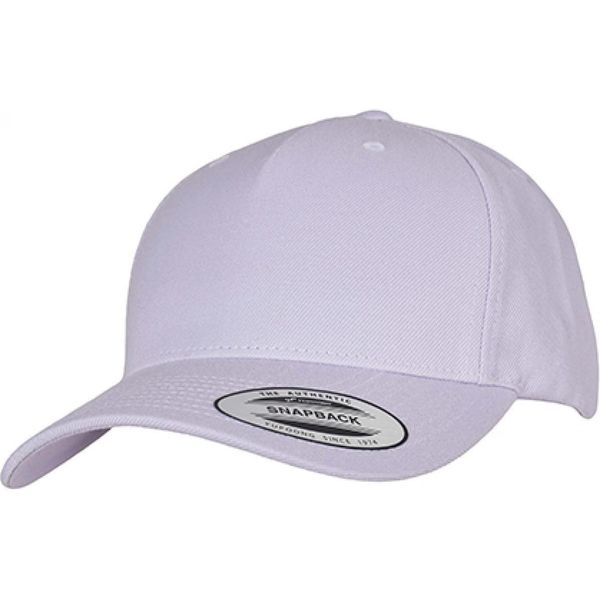 Flexfit 5789M | Yp Classics 5-Panel Premium Curved Visor Snapback Cap - Farbe: Light Purple - GrößE: Taglia Unica-image
