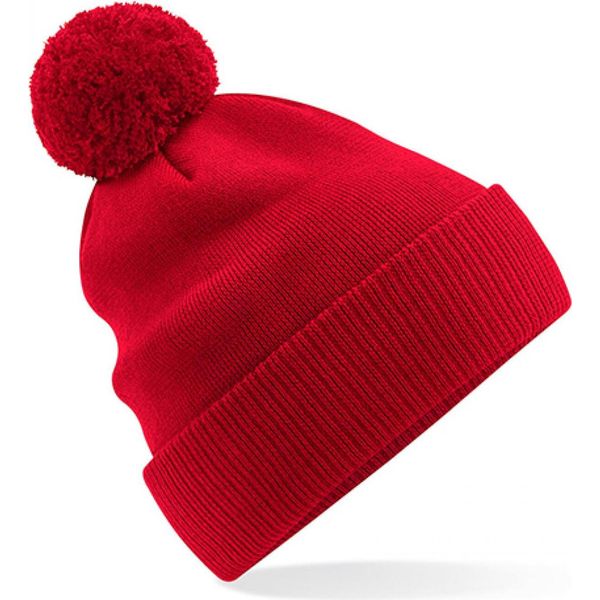 Beechfield B450N | Berretto Snowstar® In Cotone Organico - 100% Cotone Organico - Colore: Rosso Classico - Taglia: Unica-image