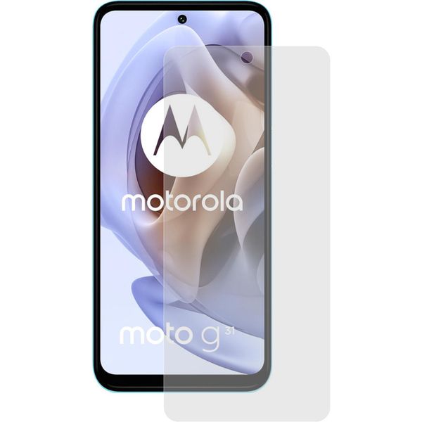 3X Protezione Dello Schermo Cristallino Per Motorola Moto G31 Antibatterico-image