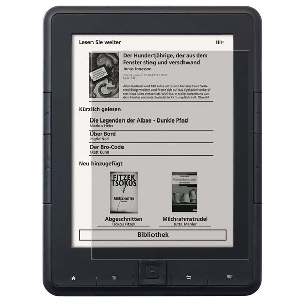 2X Pellicola Blindata Per Trekstor Ebook Reader 4 Pellicola Blindata Antishock Premium 7H-image