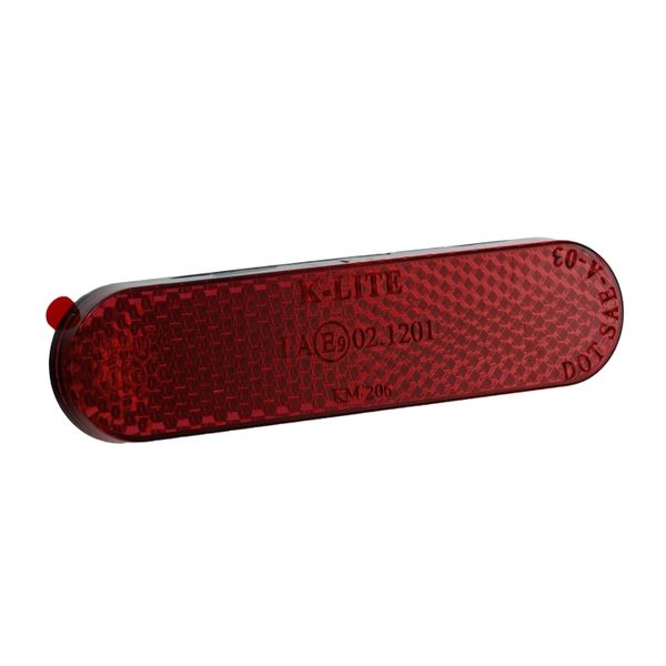 Riflettore Classic Rosso Autoadesivo Arrotondato-image