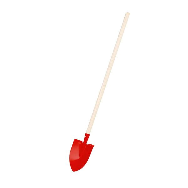 Pala A Punta Da Giardino Per Bambini Rekord Con Manico In Legno Rosso Lunghezza 92 Cm-image