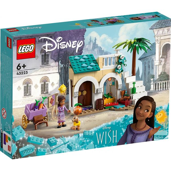 Lego 43223 Disney Wish Asha Nella Città Di Rosas, Set Cinematografico Wish Con Mercato, Mini-Doll Asha, Valentino Come Capra Giocattolo E Figure Di Stelle, Regalo Per Bambini Dai 6 Anni In Su, Ragazze E Ragazzi-image