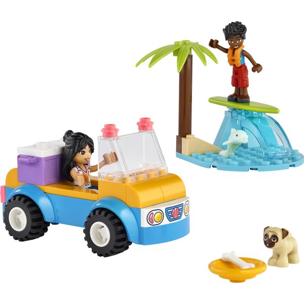 Lego 41725 Friends Beach Buggy Fun Set Con Macchinina, Tavola Da Surf, Mini-Dolls E Figure Di Delfini E Cani, Playset Estivo Per Bambini, Bambine E Ragazzi Dai 4 Anni In Su-image