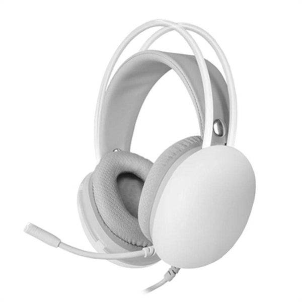 Cuffie Mars Gaming Mh Glow White 360° Full Chroma Rgb Flow Wireless-image