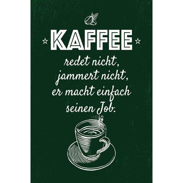 Vianmo Insegna In Legno 30X20 Cm Kaffee Jammert Nicht Macht Job-image