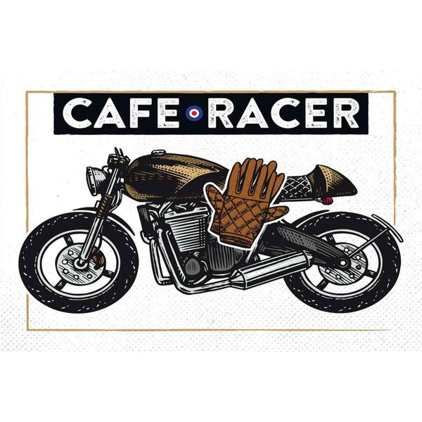 Vianmo Insegna In Legno 20X30 Cm Motorcycle Cafe Racer Motorrad-image