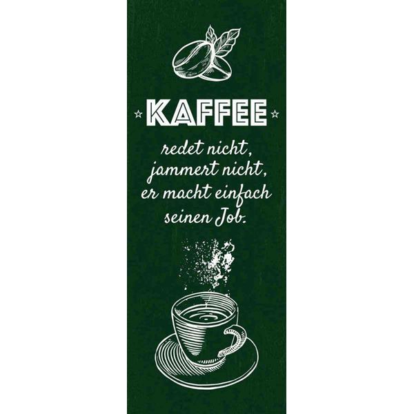 Vianmo Insegna In Legno 27X10 Cm Kaffee Jammert Nicht Macht Job-image