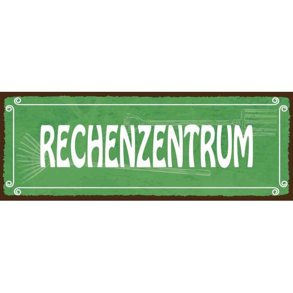 Vianmo Insegna In Legno 10X27 Cm Rechenzentrum GäRtner Garten-image