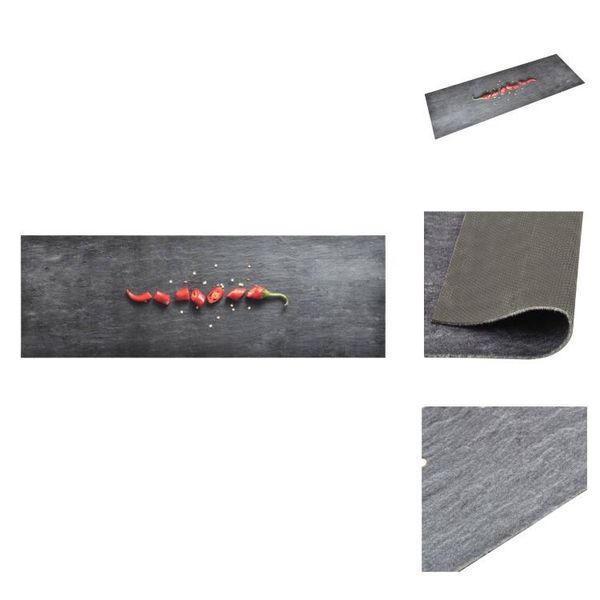 Vidaxl Tappeto Da Cucina Lavabile Peperoni 60X300 Cm - Tappeti Per Pavimenti-image